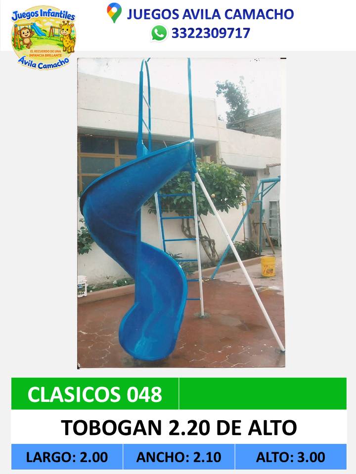 tobogan 2.20 de alto